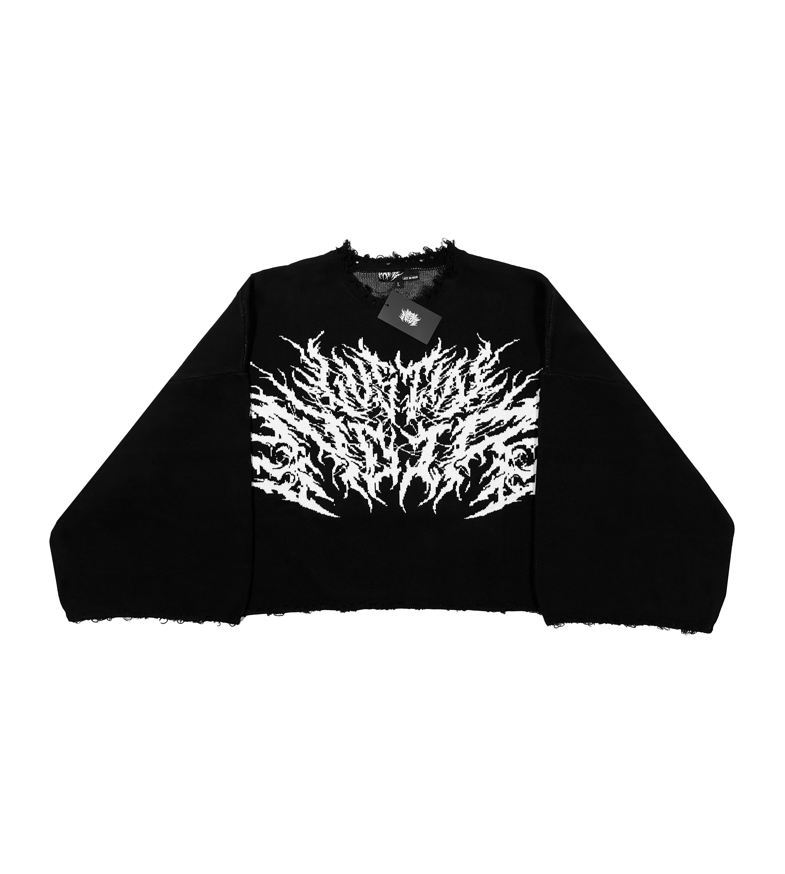 Destroyed Knit V3 - LUST IN NOIR