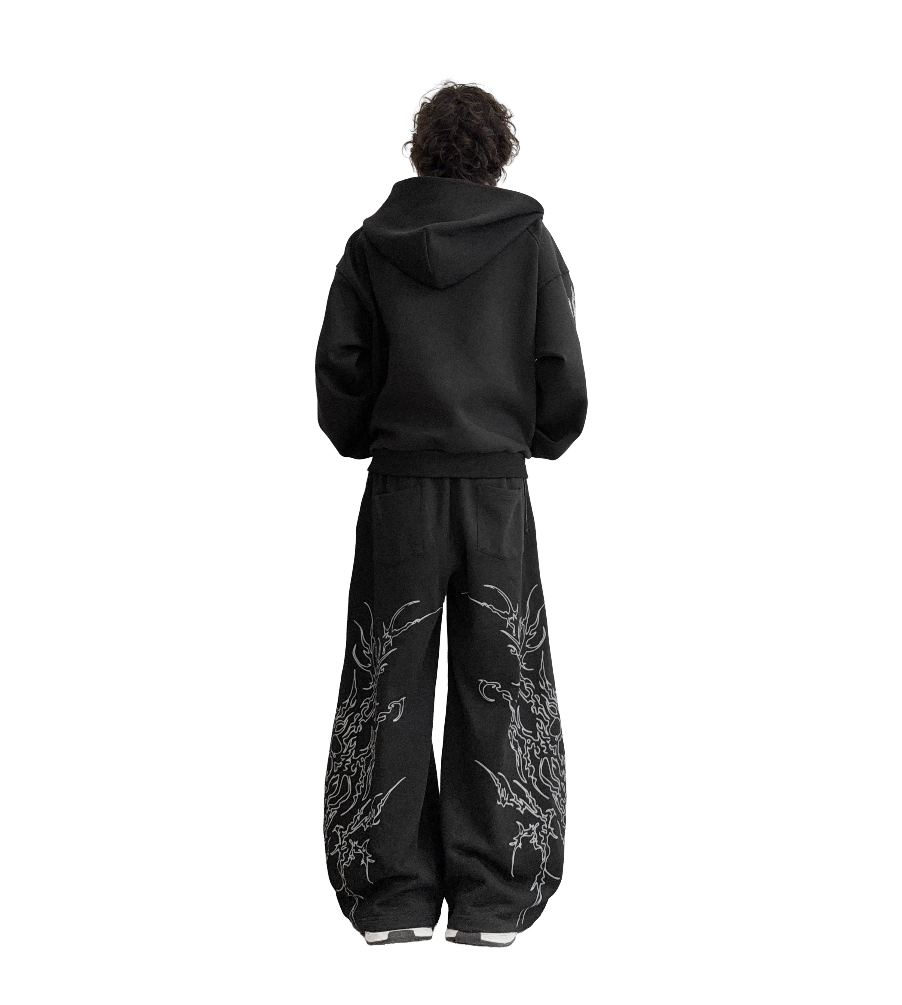 Tribal Zip Hoodie – LUST IN NOIR