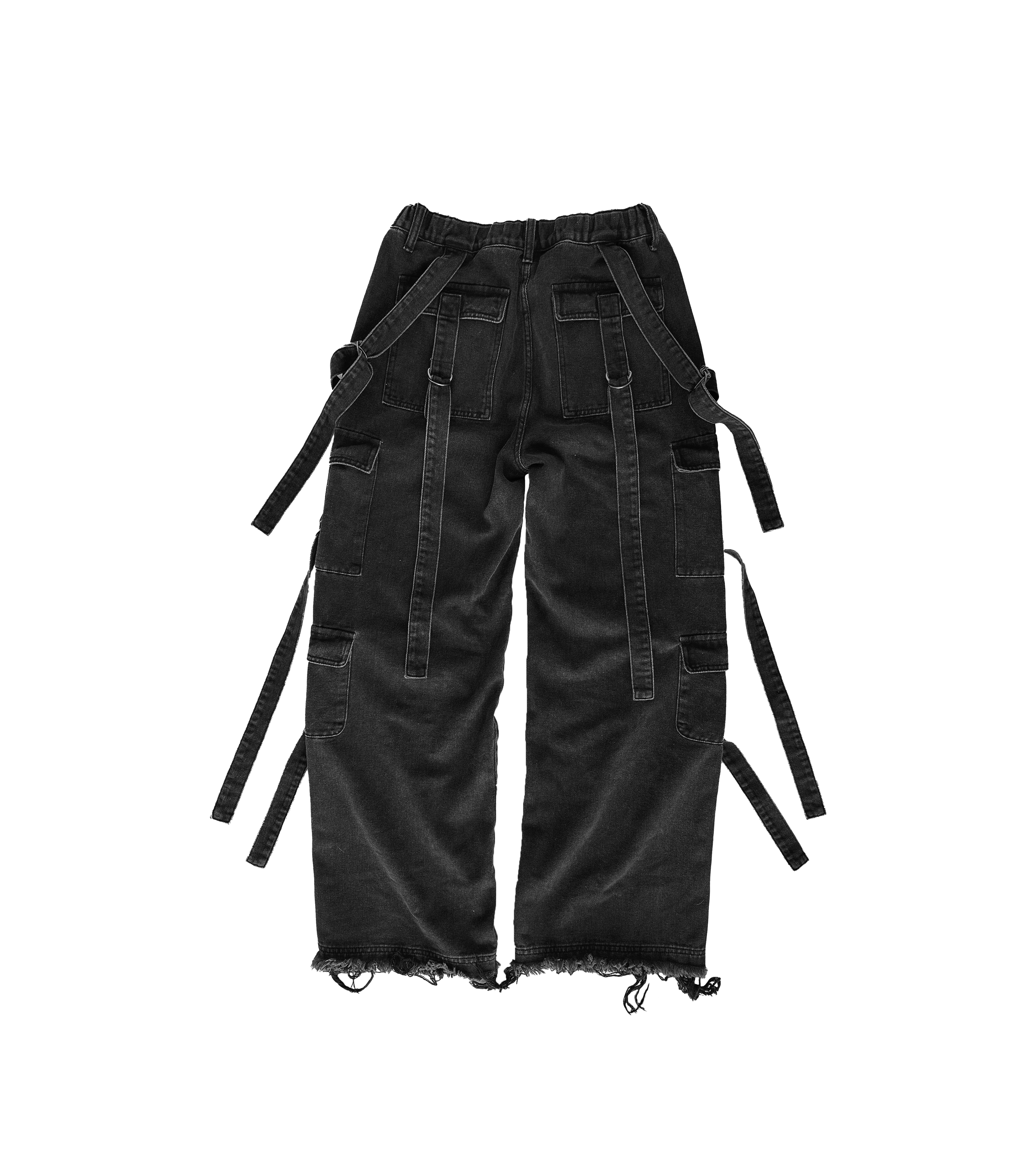 Stringed Baggy Jeans - LUST IN NOIR