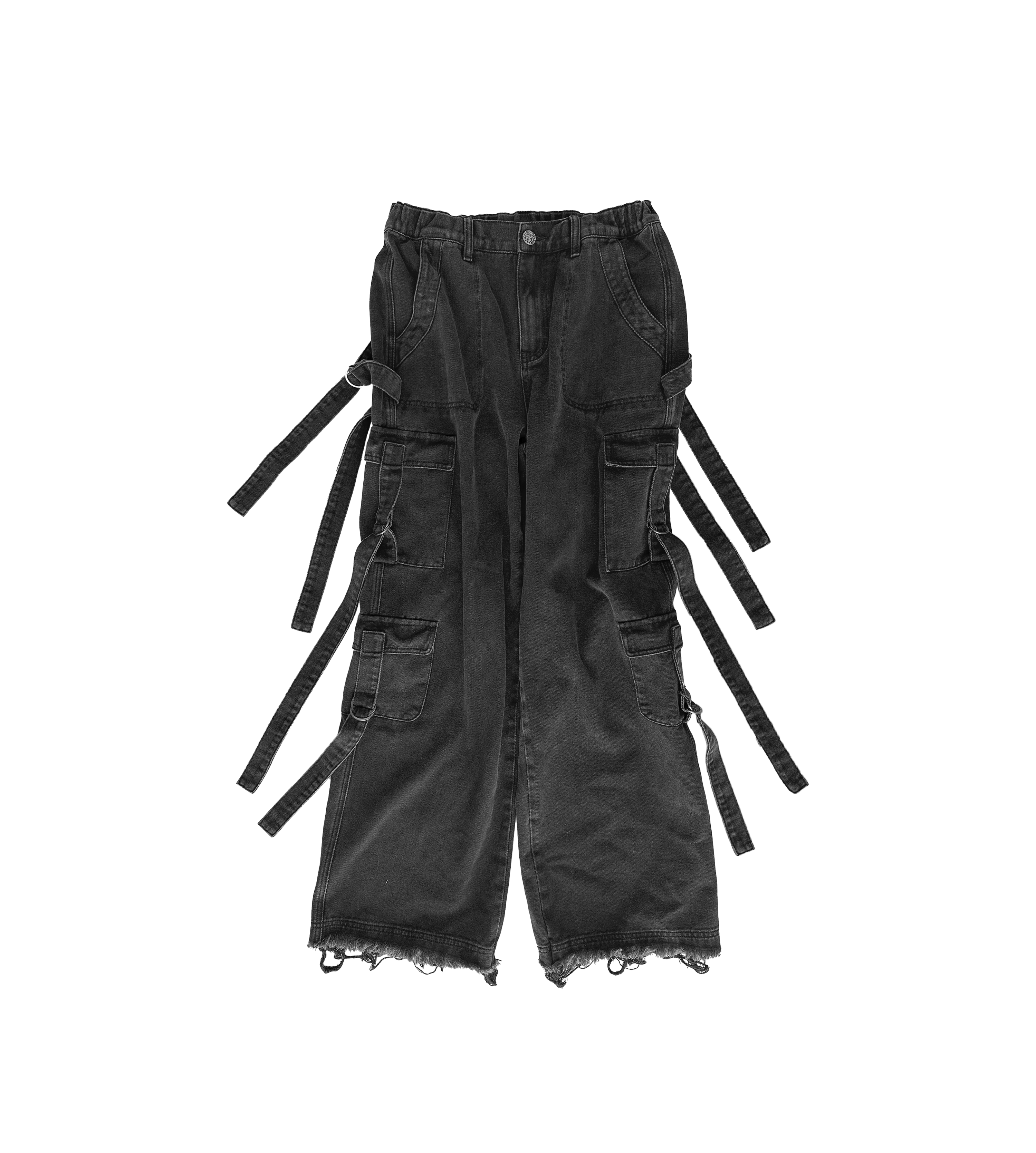 Stringed Baggy Jeans - LUST IN NOIR