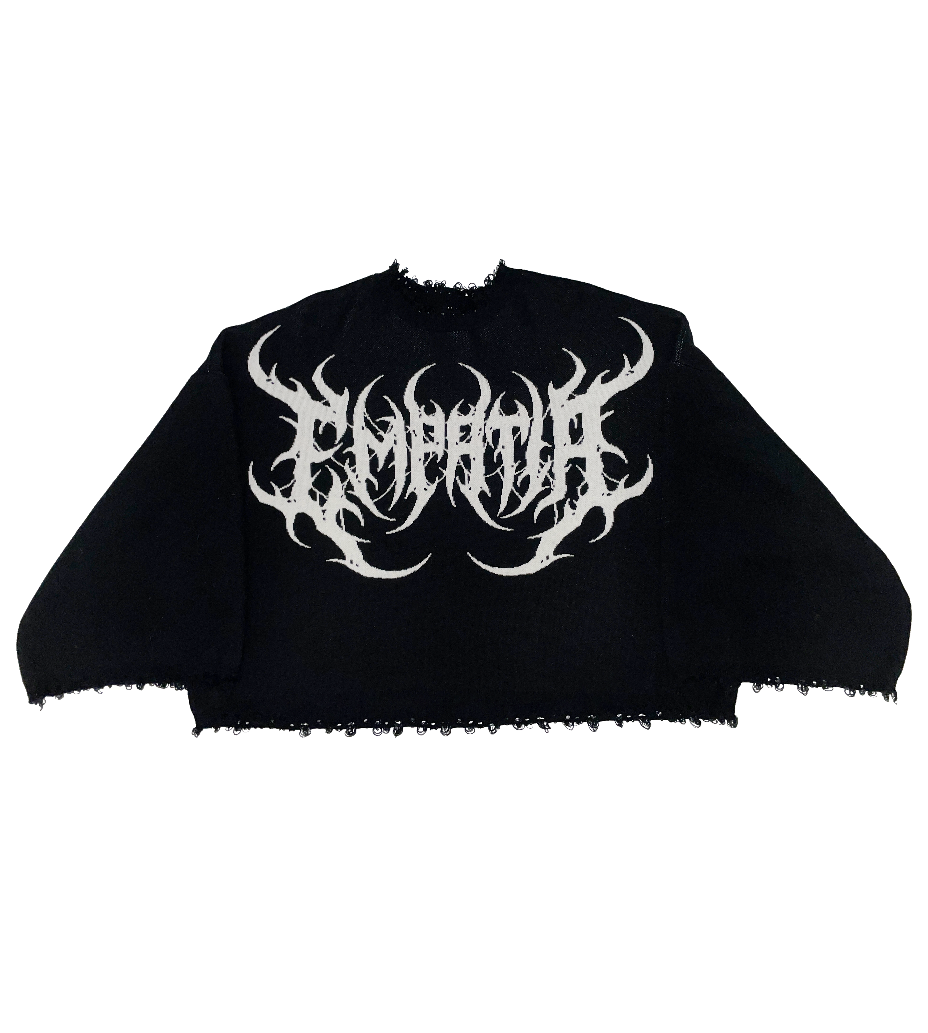 【DISCERNMENT】Hidden Punk Damage Knit Destroyed Knit V2 – LUST IN NOIR