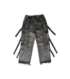 Stringed Baggy Jeans - LUST IN NOIR